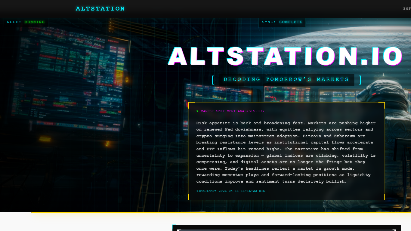 Altstation.io financial market data site