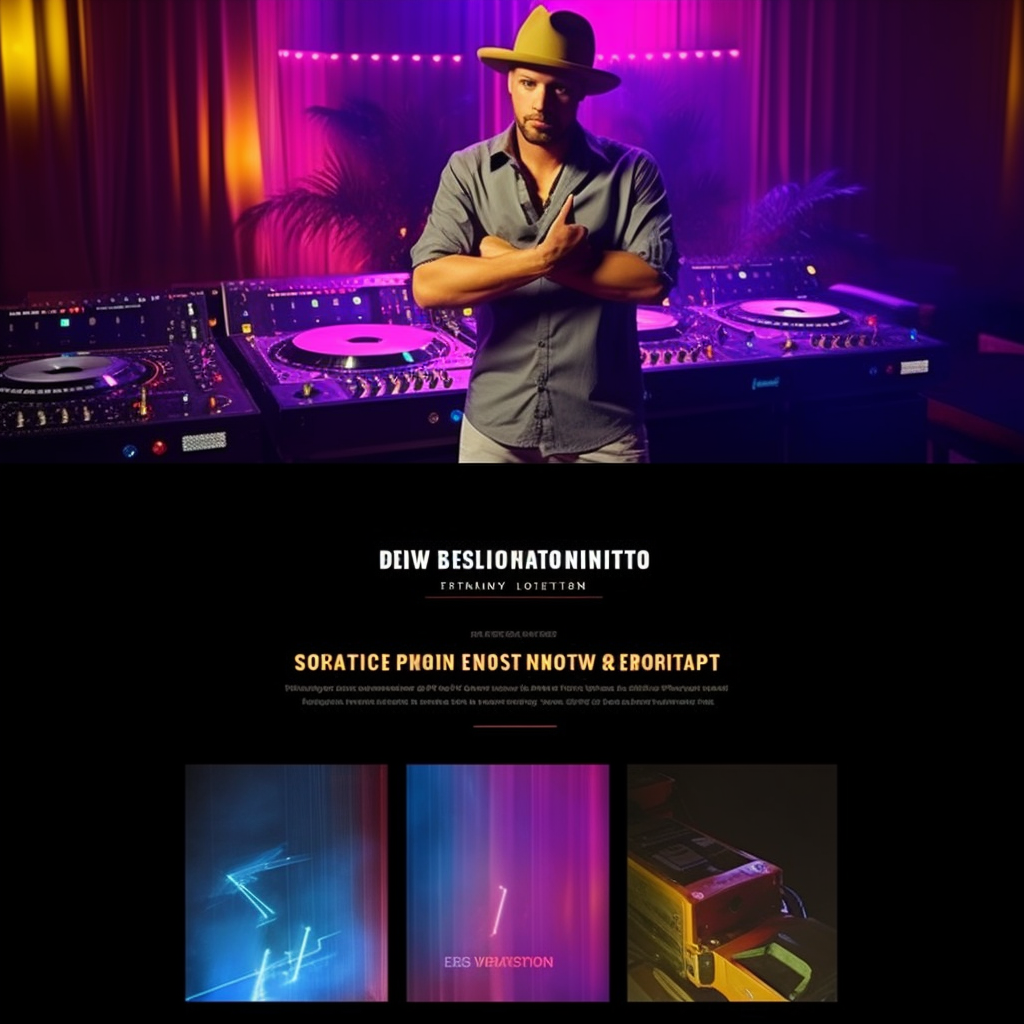 DJ landing page