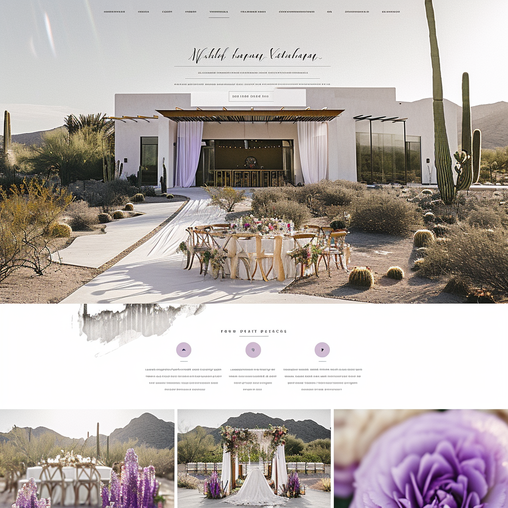 Wedding venue website